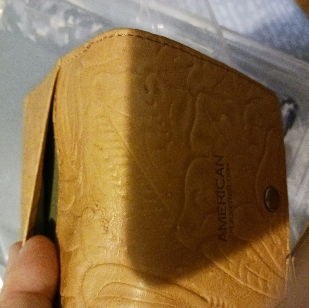 American Leather company trifold wallet